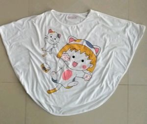 White Night Suit Set Size:M