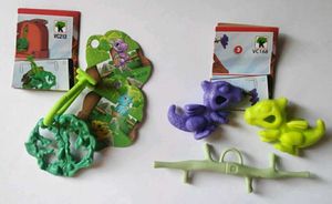 Set of 2 Kinder Joy Dragon Toys