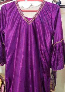Purple Salwar Kameez Suit With Dupatta