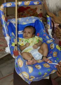 Carry Cot Cum Bouncer - 10 in 1 - Feeding Chair, B