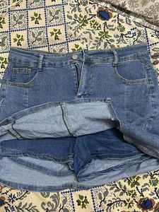 Urbanic Denim Skirt with built-in Shorts
