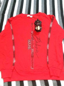 Red Sequins Top Party Wear