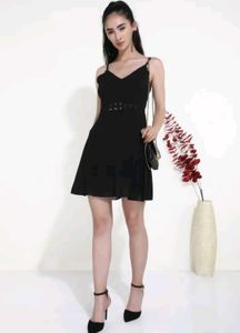 A Cut Of My Whims Black Dress