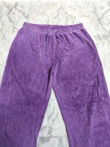 Purple Velour Lounge Pants