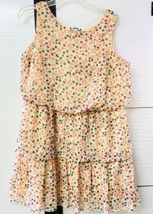 Floral Chiffon Mini Dress