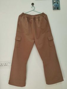 Trendy High Waist Waffle Pants ✨ Neutral Taupe / M