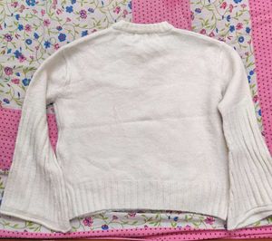 Woollen Bell Sleeve Sweater