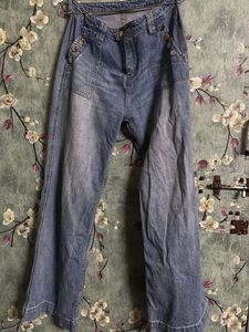 Blue Flared Cool Jeans