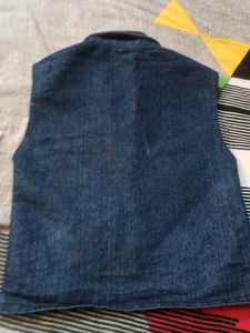 Denim Vest with Patches