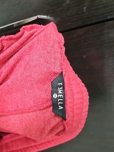 Femmella Red Coord With Hoodie
