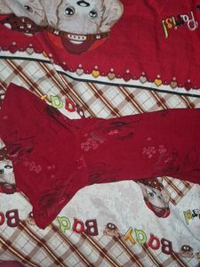 Red Floral Print Ruffle Sleeve Blouse