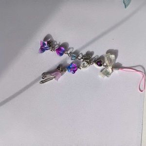 Purple Mermaid Tail Bag Charm
