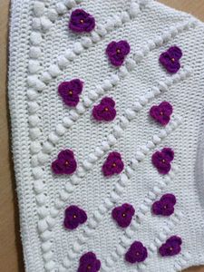 Handmade Crochet Floral Handbag