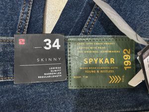 SPYKAR Ripped Dark Blue Jeans