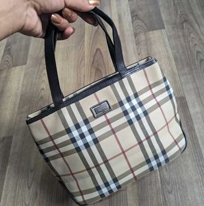 Burberry Plaid authentic hand bag