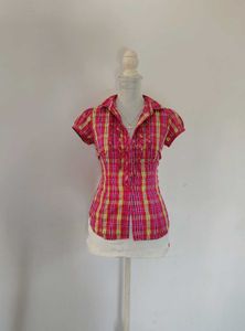 Y2k Button Down Top