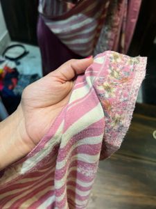 pink kurta set 3 piece