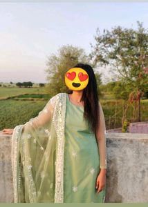 Full Embroidered Kurta,Palazo &amp;  Dupat