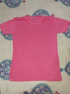 Pink T Shirt , Size : M