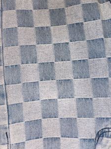 Checkerboard Print Jeans From URBANIC