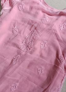Pink Embroidered Kurta
