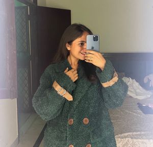 Green Fuzzy Coat