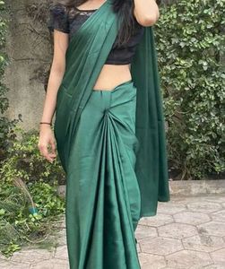 Olive Green Saaree💚