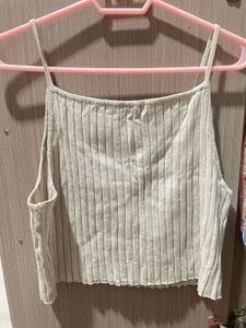 Zara Beige Crop Top