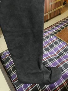 Black Velvet Boots