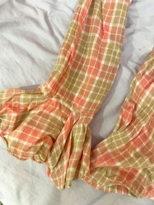 Vintage Plaid Long Sleeve Top
