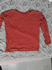 Striped Long Sleeve Top Branded