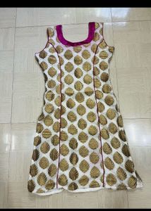 Elegant Dual-Tone Anarkali Gown
