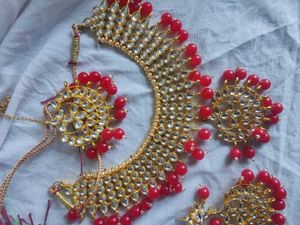 KUNDAN CHOKER SET HEAVY FULL NECK COVER