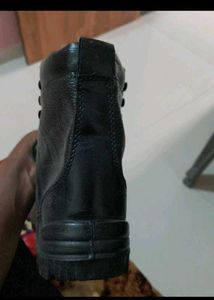 Black Leather Ankle Boots