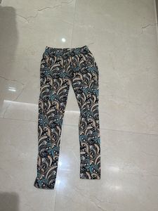 Coffee Brown Overall Printed Tights