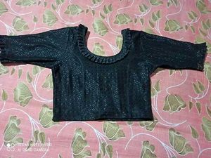 Black Ruffle Blouse