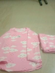 Pink Cloud Pajama Set