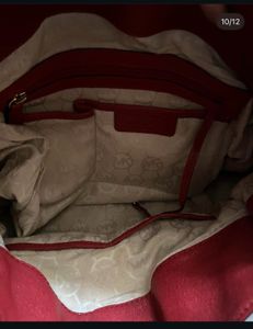 Michael Kors Hamilton Red Leather Tote
