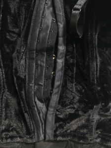 Black Velvet Gothic Bustier Corset