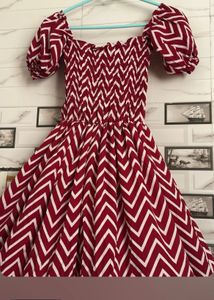 Chic Chevron Print Dress