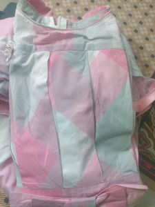 Pink & White Checkered Dress