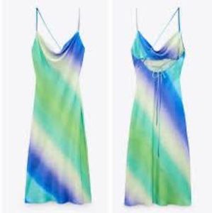 Zara Watercolor Slip Dress