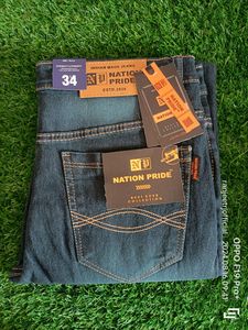 Men's Dark Blue Denim Jeans For Party Wear