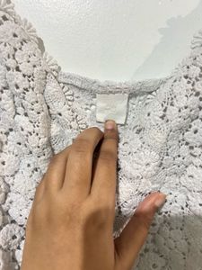 White Floral Bodysuit