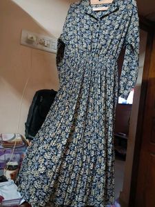 FLORAL PLEATED  DRESS