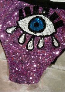 Sequin Eye Detail Dance Shorts