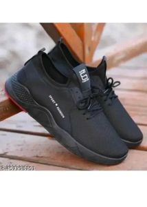 Black &#39;Sport Fashion&#39; Sneakers