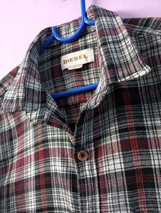 Diesel Plaid Flannel Shirt
