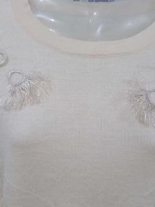 Cream Knit Dress