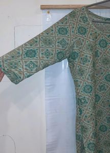 Everyday Daily Wear Light Green Kurta Kurti